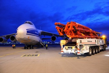 Concrete pumps being sent to Fukushima